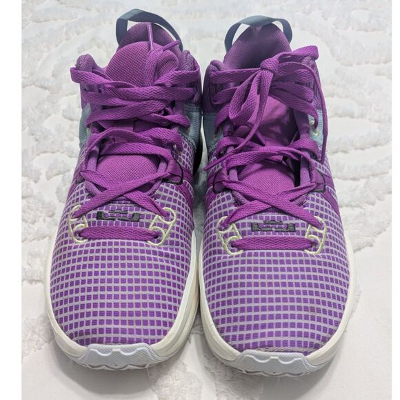 🏀 Nike LeBron Witness 7 Men’s Basketball Shoes Fuchsia Dream Size 9.5 - Picture 4 of 8